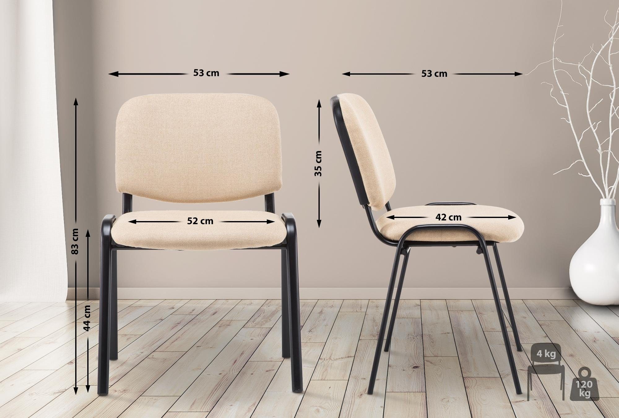 CLP Besucherstuhl Ken V2 Stoff, robust günstig online kaufen