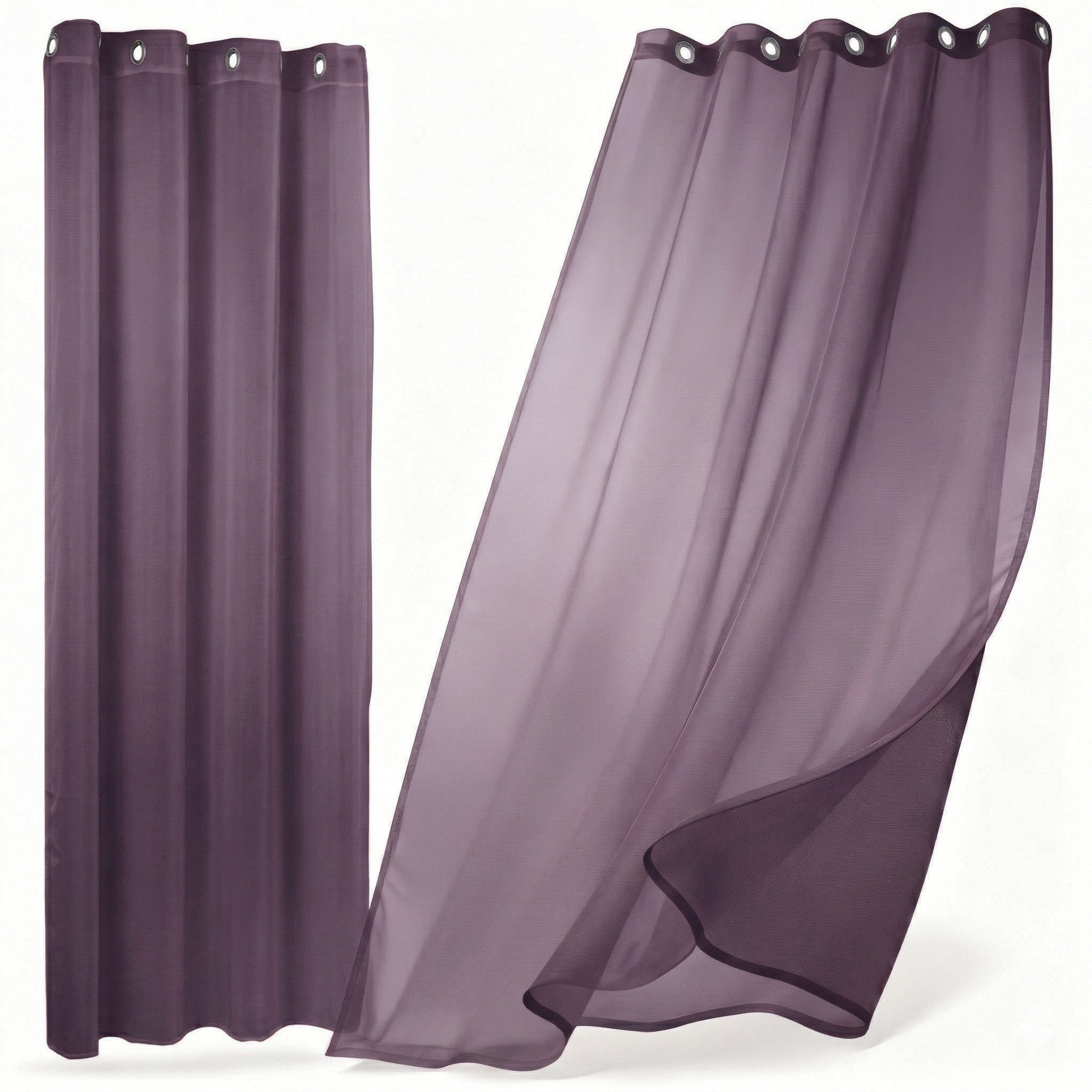 Beautex Gardine Transparente Gardine Dolly, wählbar mit Kräusel- und Ösen- Aufhängung (2 St), Ösen, transparent