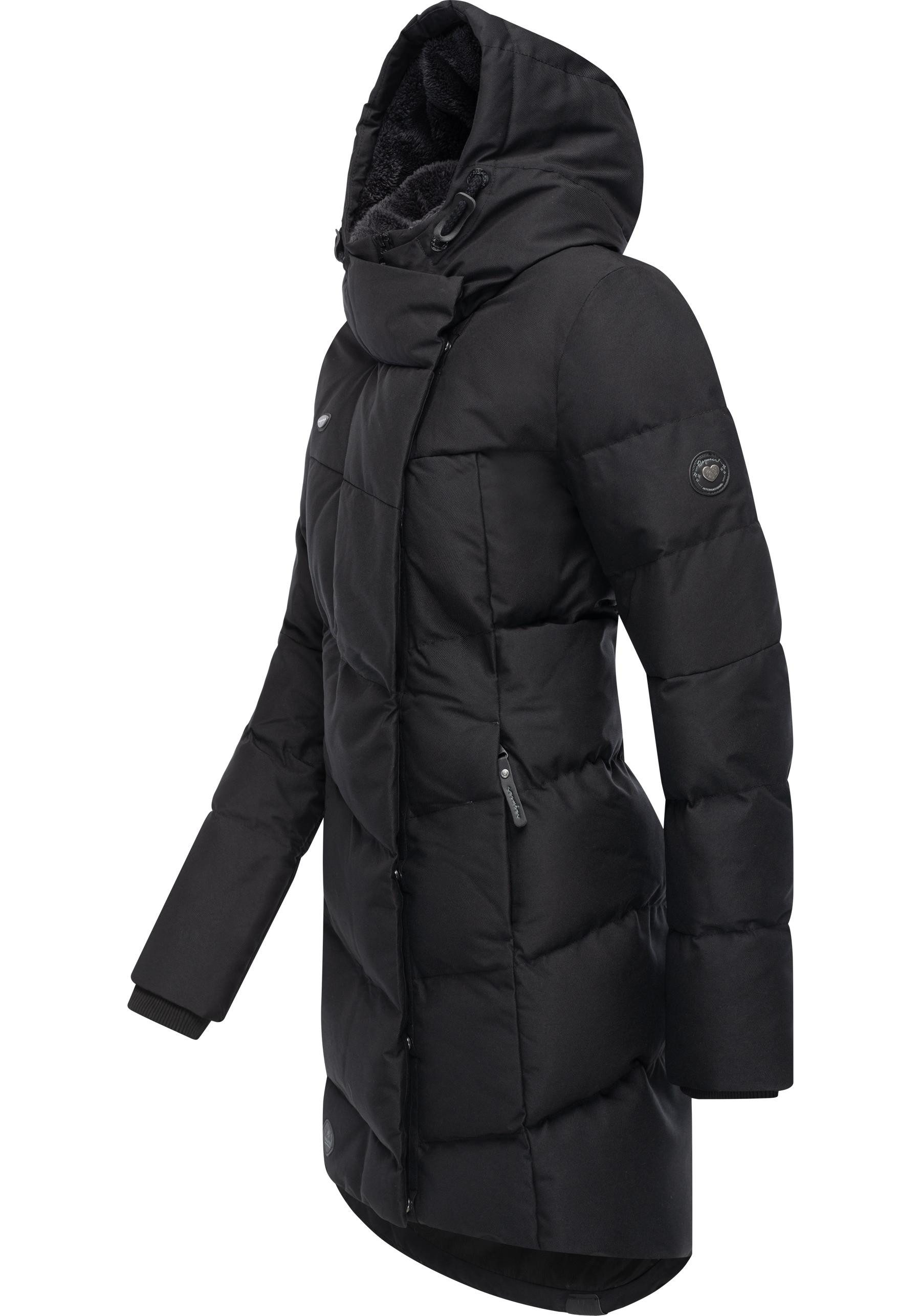 Ragwear Wintermantel Pavla stylischer Winterparka mit Teddyfutter und Kapuz günstig online kaufen