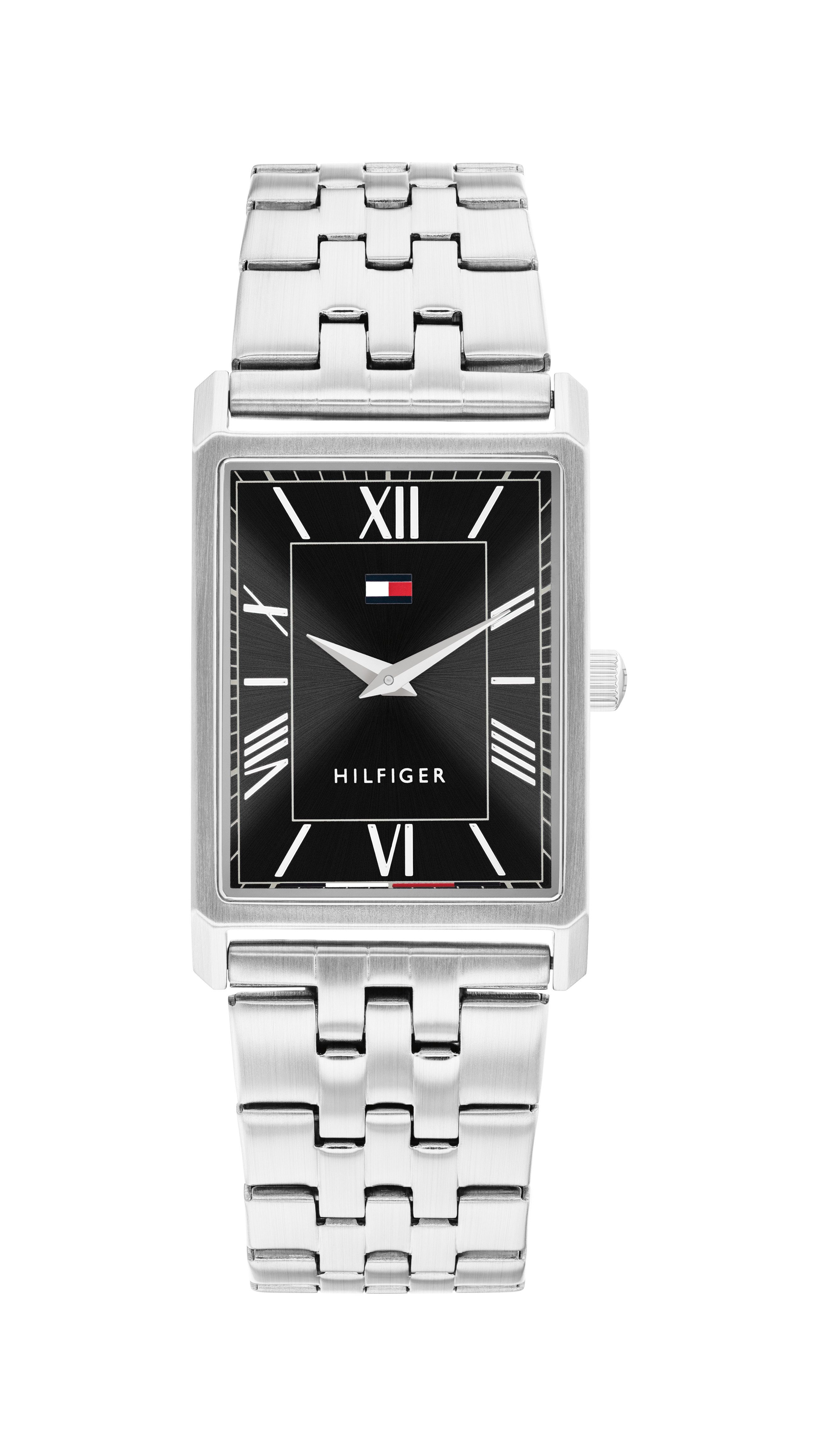 Tommy Hilfiger Quarzuhr Ben 1710773, Armbanduhr, Herrenuhr, Edelstahlarmband, analog