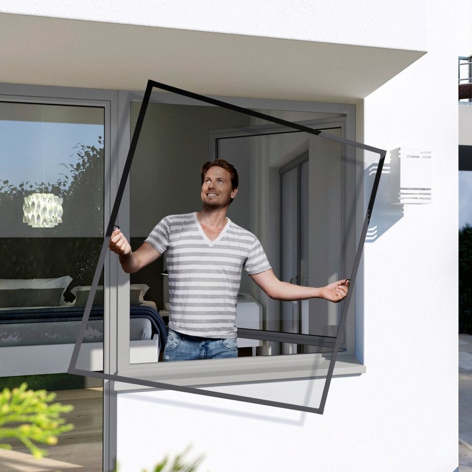 WINDHAGER InsektenschutzFenster »PLUS«, BxH 140x150 cm