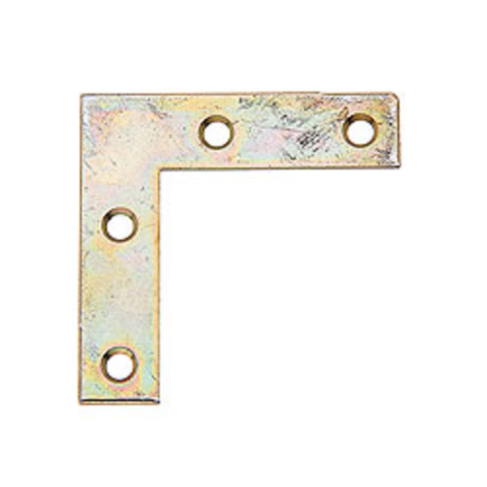 HundB Möbelbeschlag Möbelwinkel Eckverbinder verzinkt 40x40x10mm 1,25mm Silber 1 Stück (Einzelartikel, 1 St., Einzelartikel), Eckverbinder Winkelverbinder Metallwinkel L-Winkel Verbindungswinkel