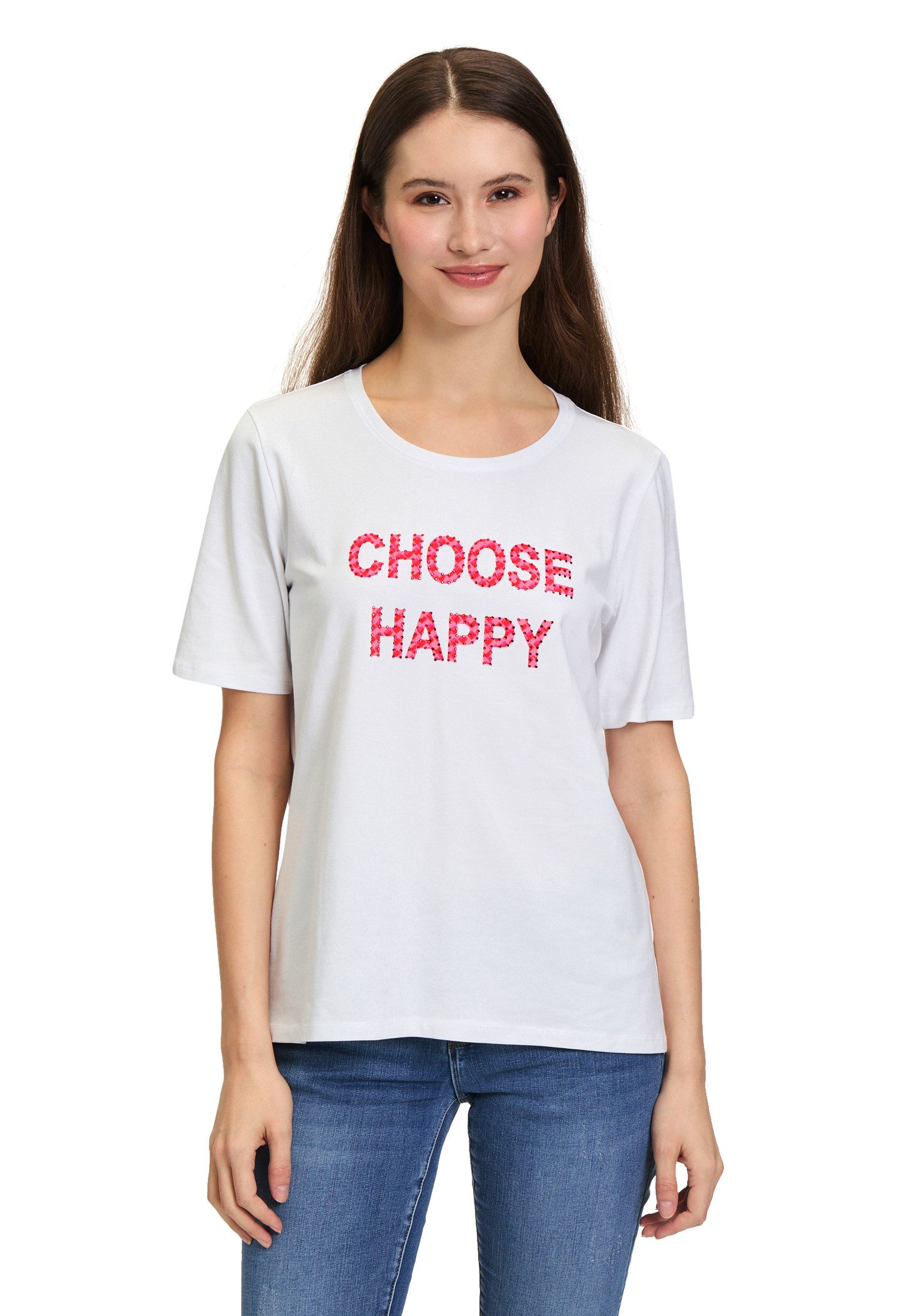 Kurzarmshirt Betty Barclay Damen Basic Shirt mit Aufdruck