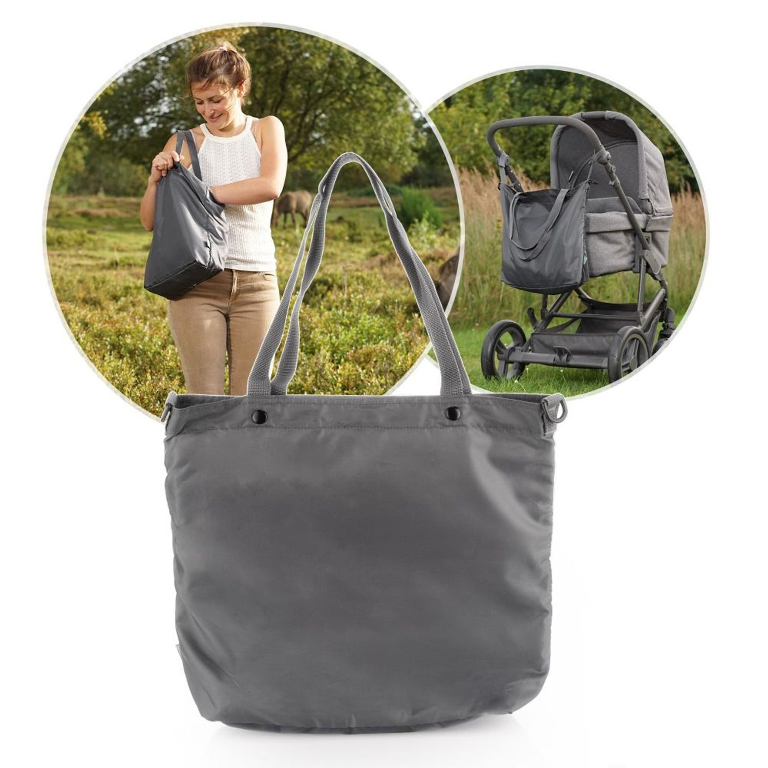 Reer Kinderwagen-Tasche Grau (1-tlg)