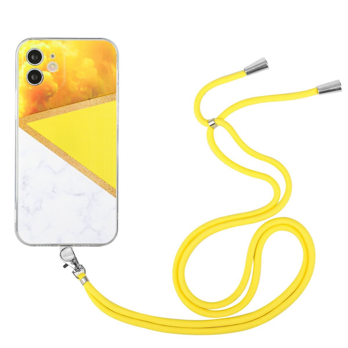 König Design Handyhülle Apple iPhone 12, Handykette Schutzhülle Case Cover Backcover Etuis