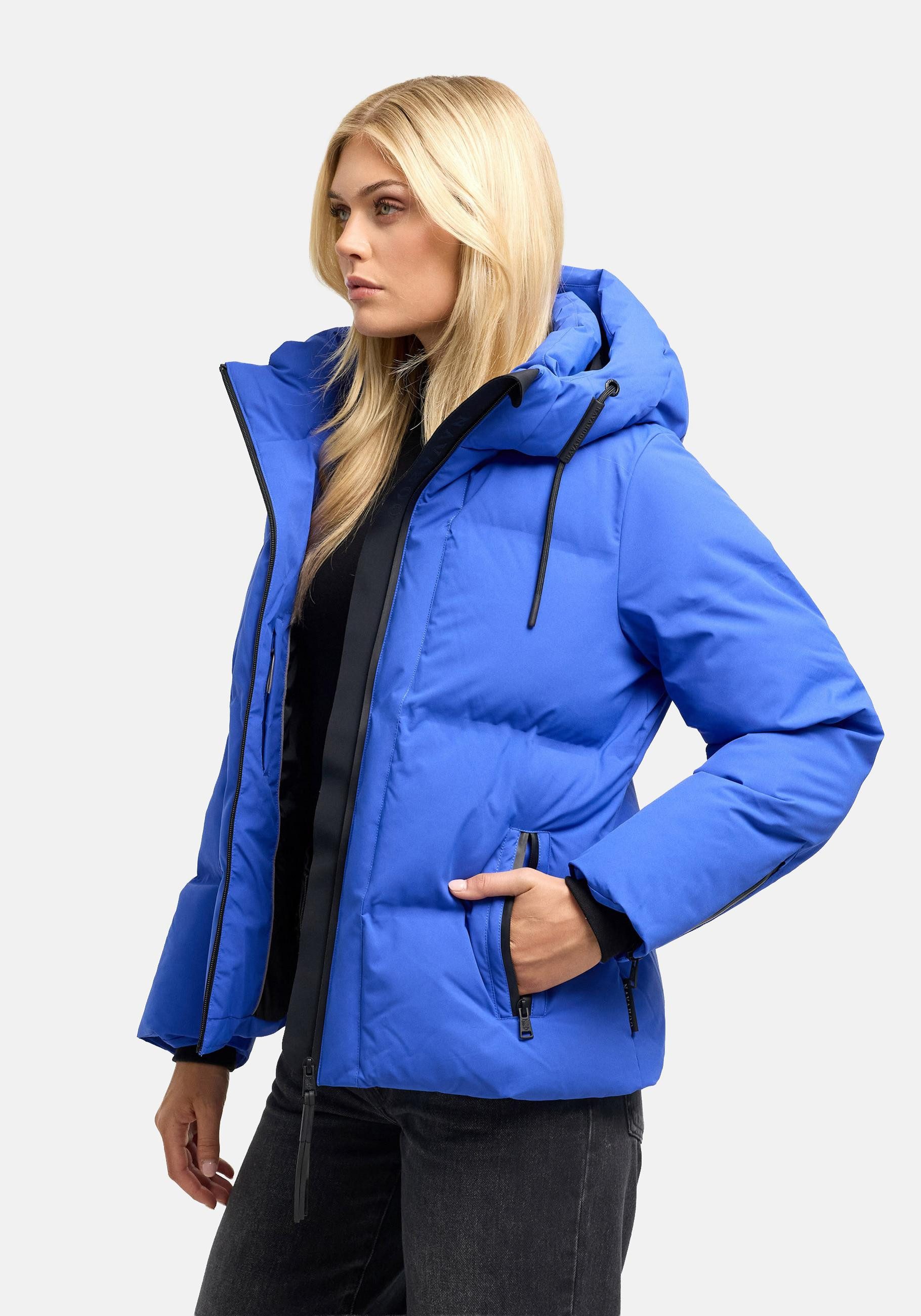 Navahoo Outdoorjacke Wolkentanz XIV Kurze Damen Steppjacke mit abnehmbarer Kapuze