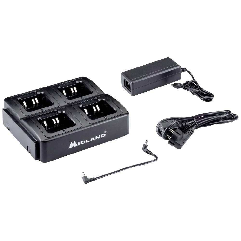 Funkgerät Midland Tischlader 4fach Standlader für G13, G10 Pro, CA-G13 C1541.01