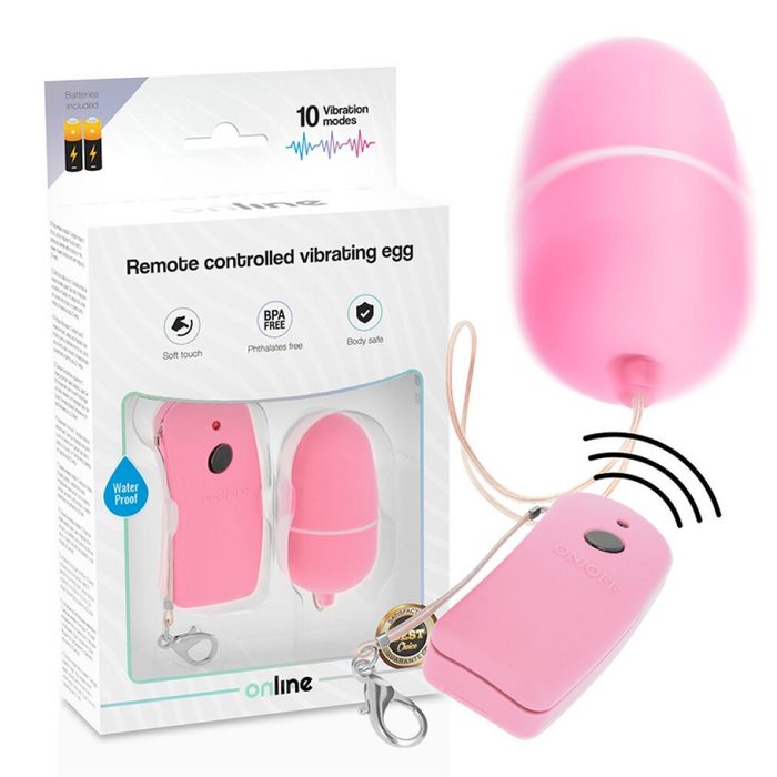 Online Vibro-Ei ONLINE REMOTE CONTROLLED VIBRATING EGG - BLACK (Packung)