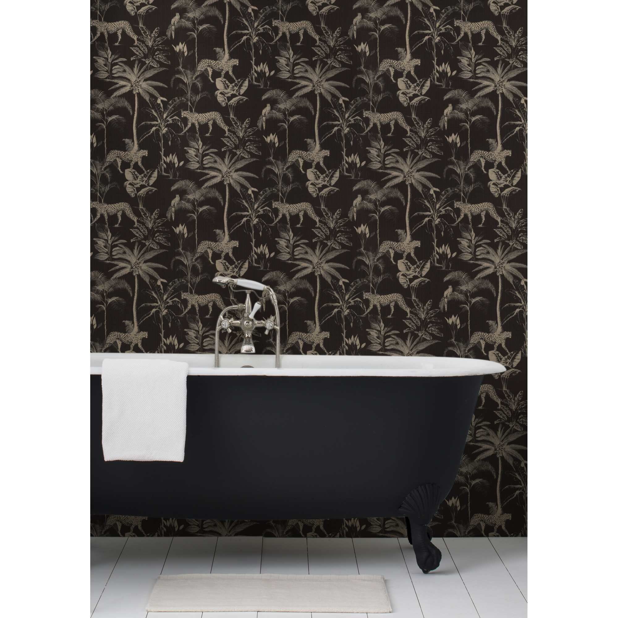 Rasch Vliestapete 409031 Tapete Tiere 53 x 1005 cm Rasch Selection Schwarz Gold – Bild 2 von 4