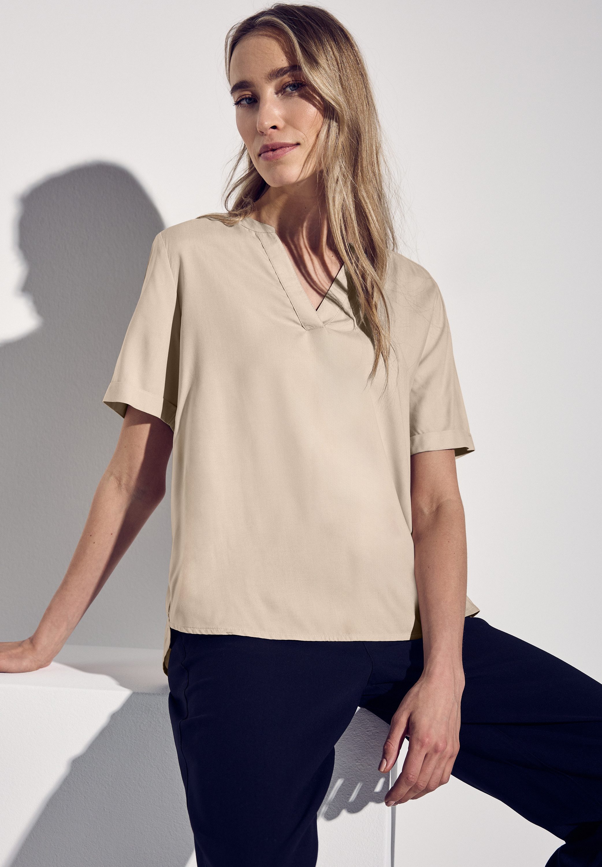 STREET ONE Hemdbluse, aus softer Viskose günstig online kaufen