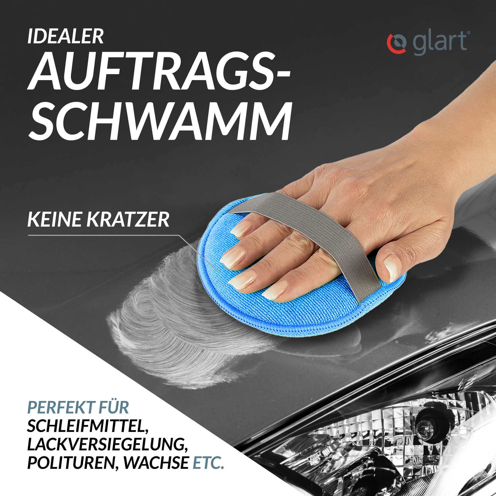 Glart 46PP Mikrofaser Auto Polierschwamm 6er Set, für Wachse & Polituren Mikrofaserpad (40% PE 10% PA 50% Polyurethan) – Bild 4 von 5