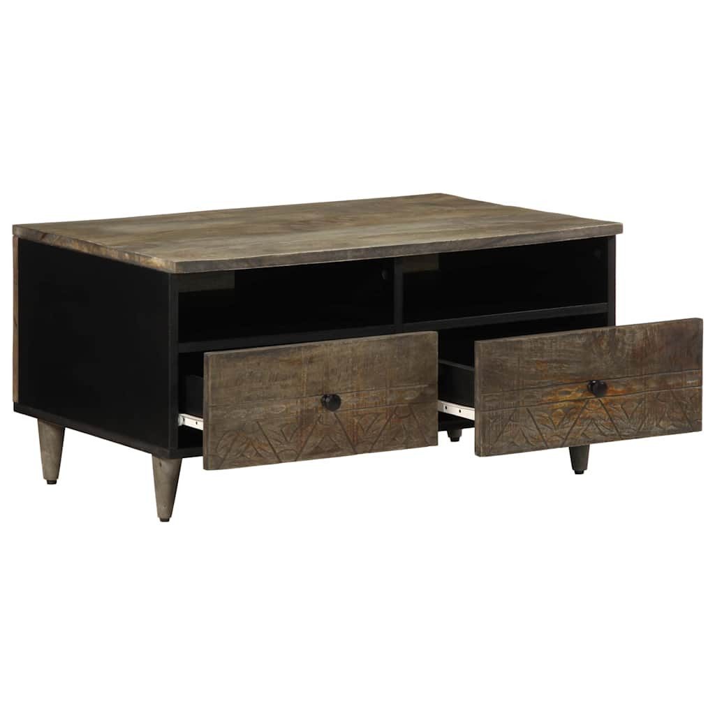 vidaXL Couchtisch Couchtisch Hellgrau 80x54x40 cm Massivholz (1-St)