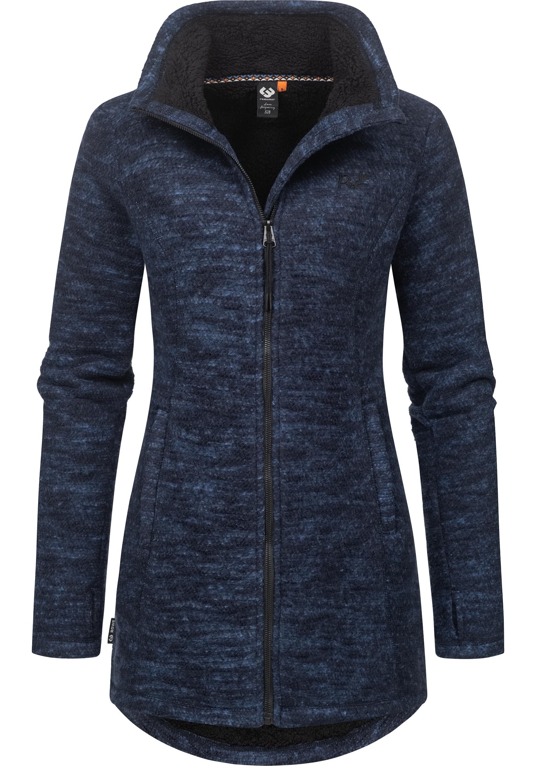 Ragwear Strickjacke Miram Melange Kuschelige Übergangsjacke in Strick-Optik