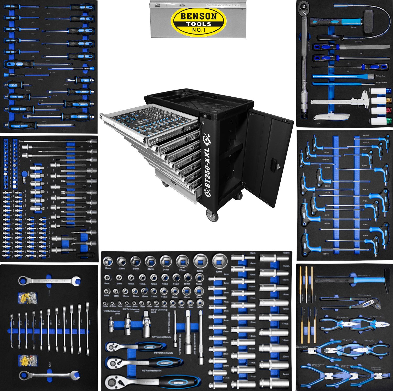 Benson Tools Werkstattwagen XXXL Werkzeugwagen Premium günstig online kaufen