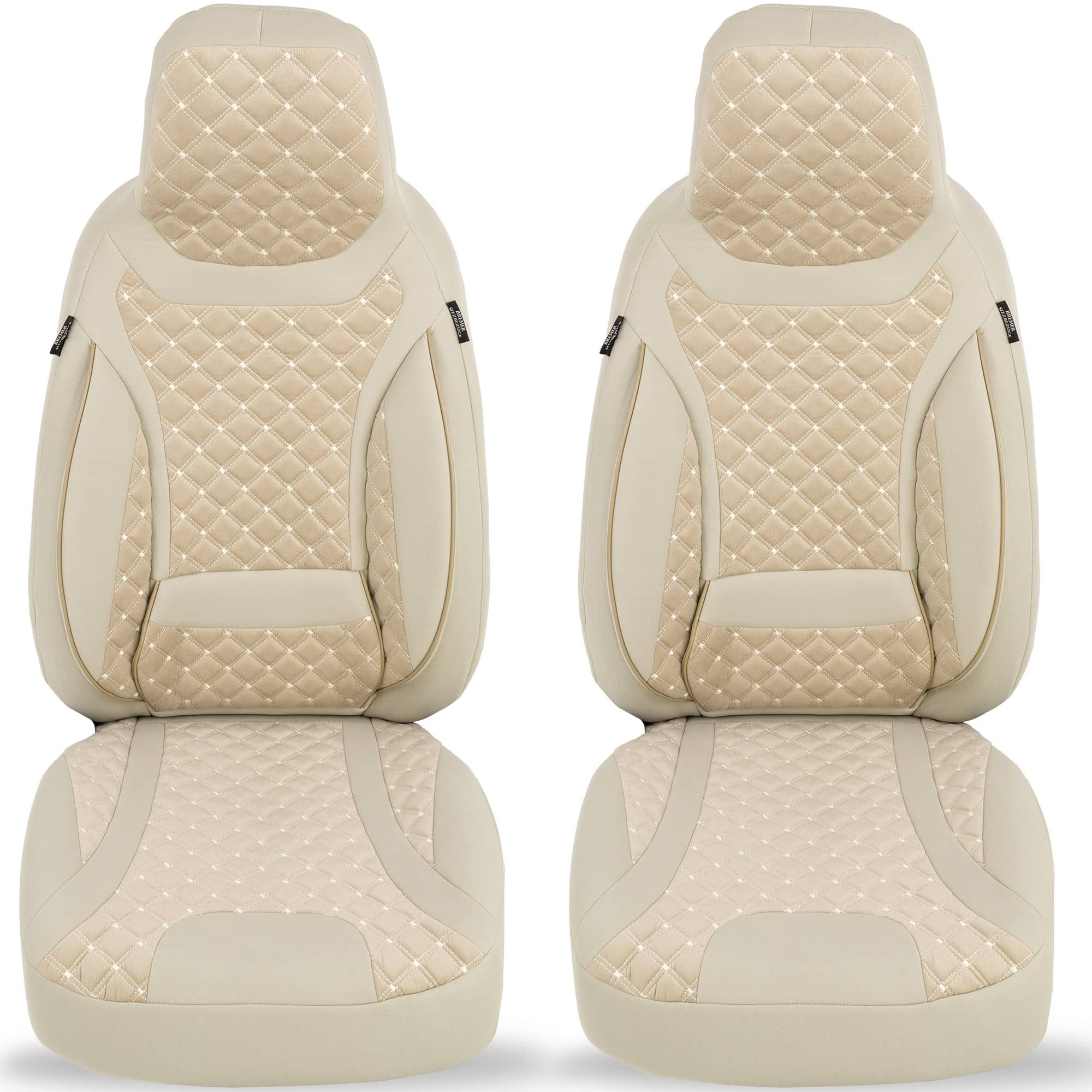 BREMER SITZBEZÜGE Autositzbezug für Mitsubishi ASX Bj ab 2010 (T1), Set, Schonbezüge Sitzbezüge Fahrer und Beifahrer, in Beige
