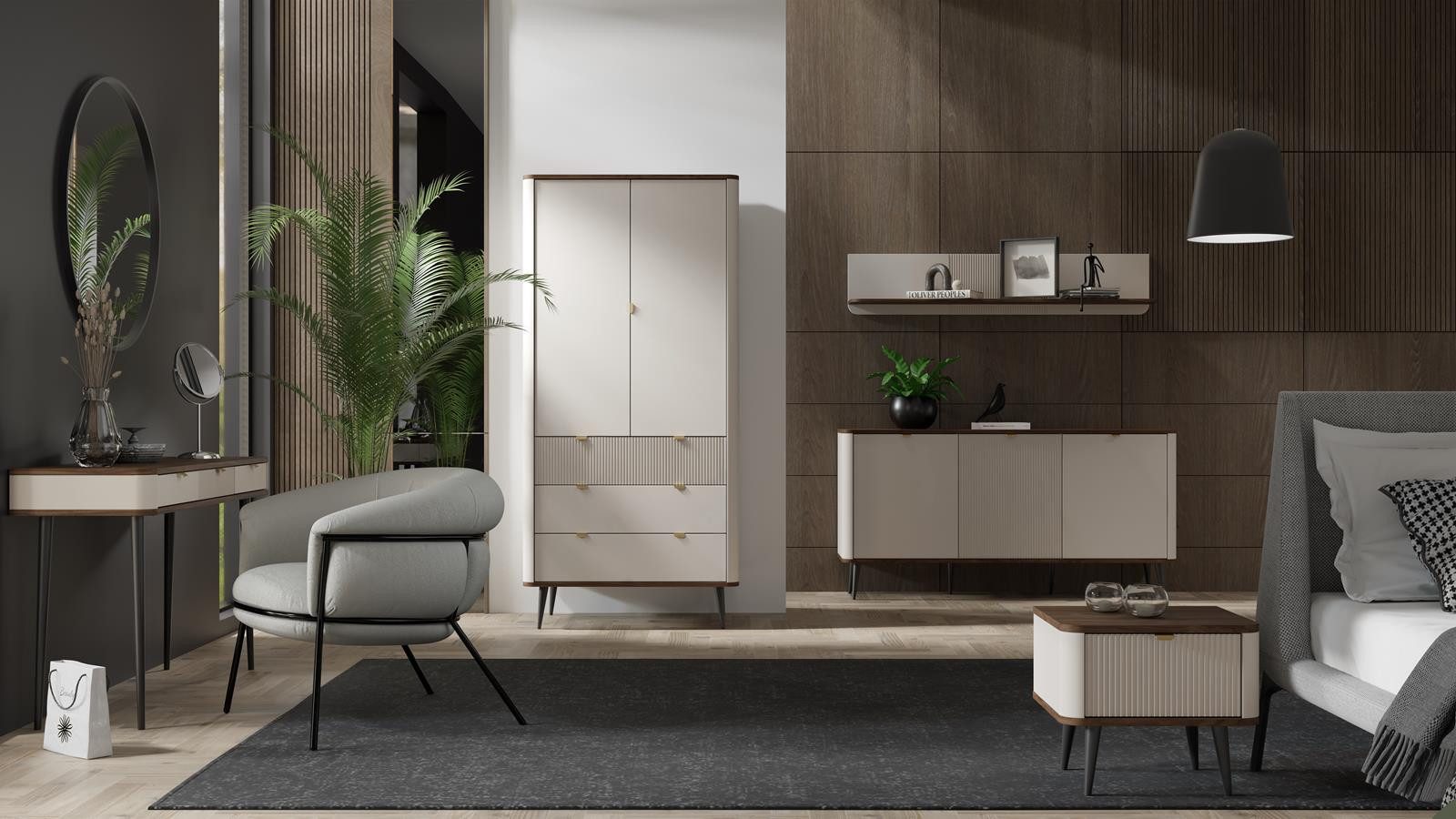 Compleo TV-Schrank mit 3 Türen, TV-Kommode günstig online kaufen