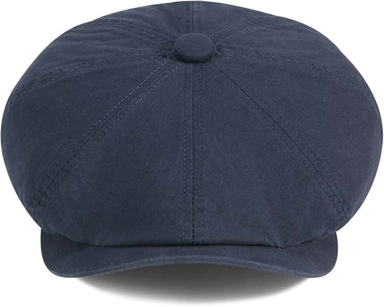 Zaewry Schirmmütze Herren Schiebermütze Damen Baumwolle Newsboy Cap