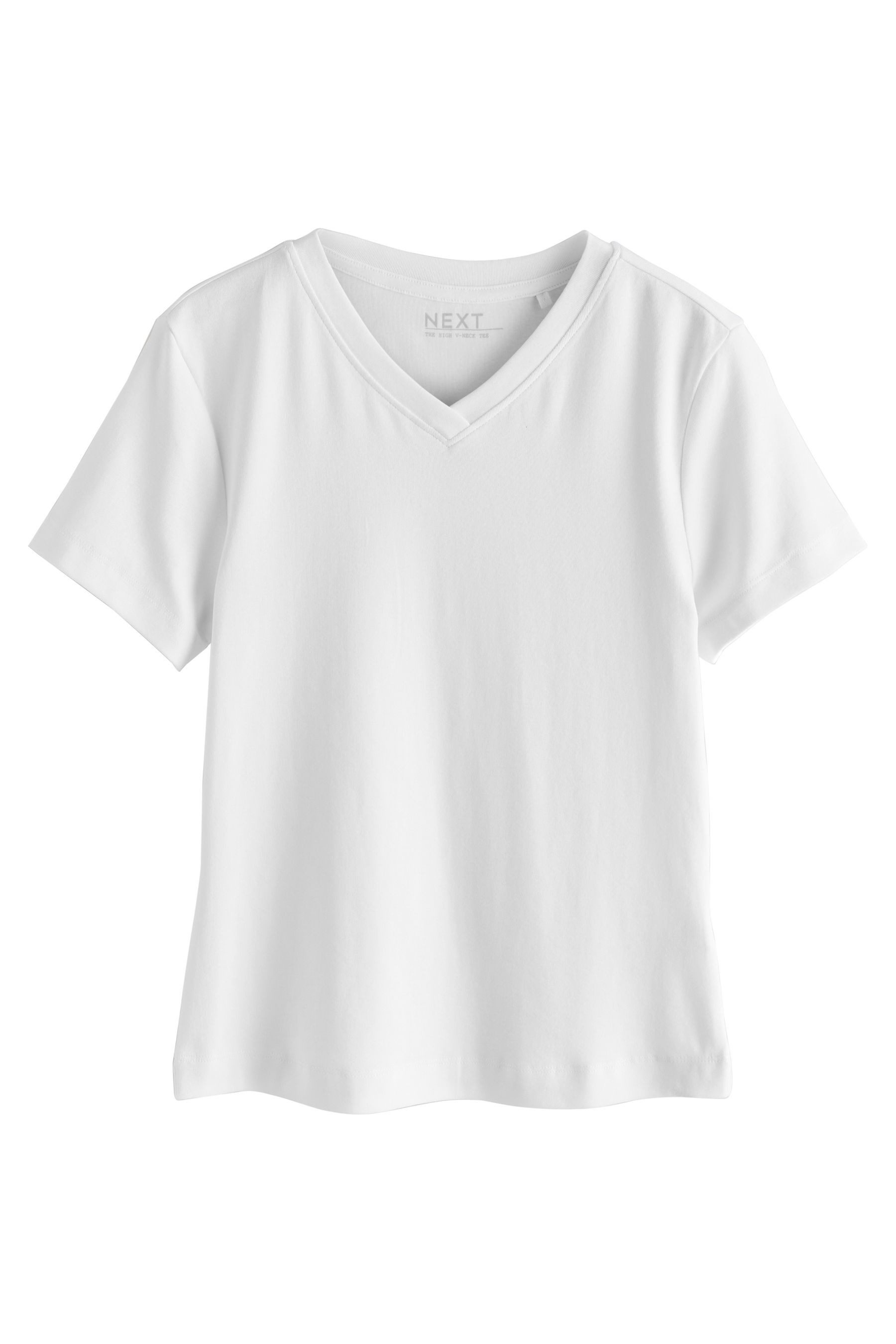 Next T-Shirt Körpernahes T-Shirt mit V-Ausschnitt (1-tlg)