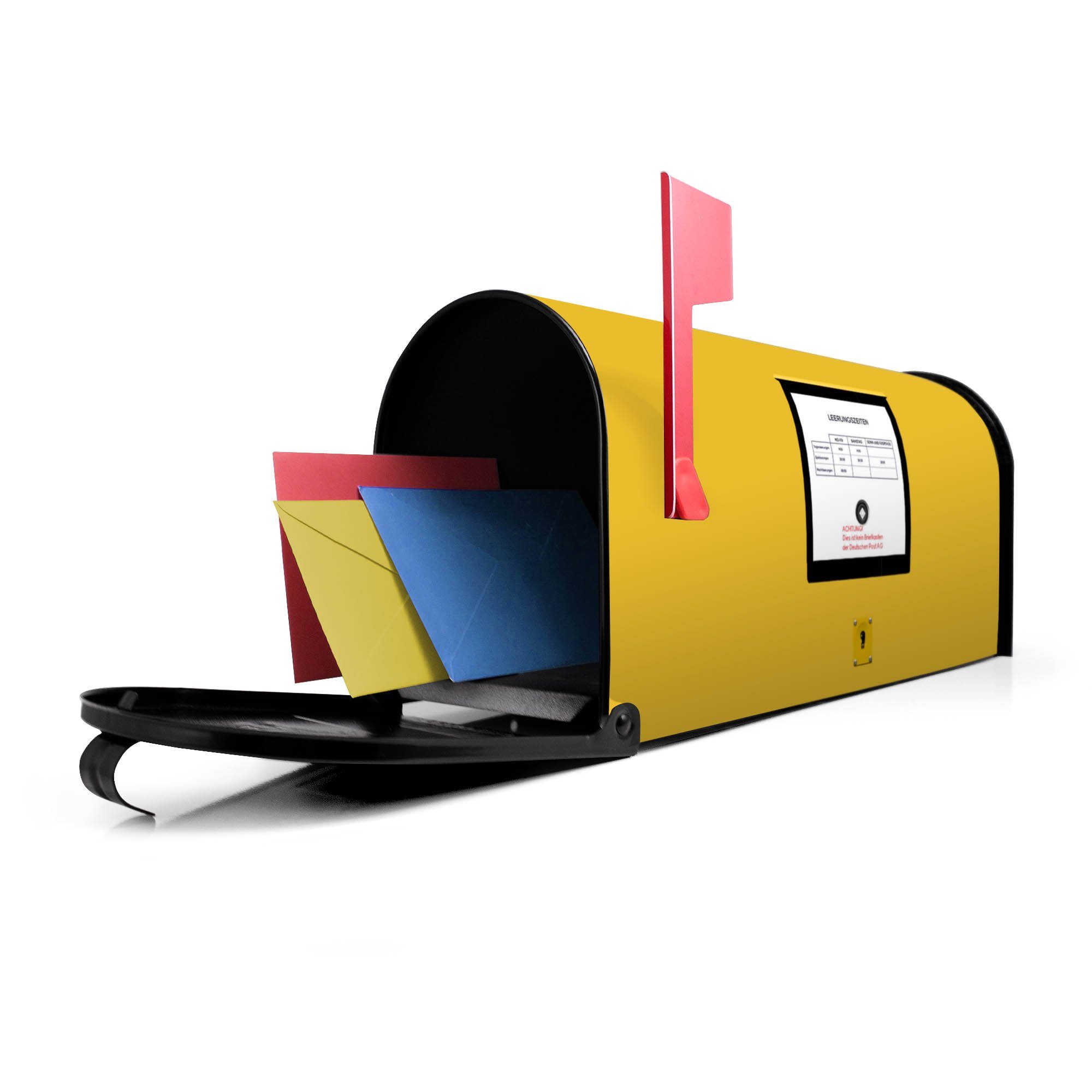 banjado Gelb, aus (Motiv US Original Briefkasten Briefkasten USA) Mailbox schwarz Mississippi