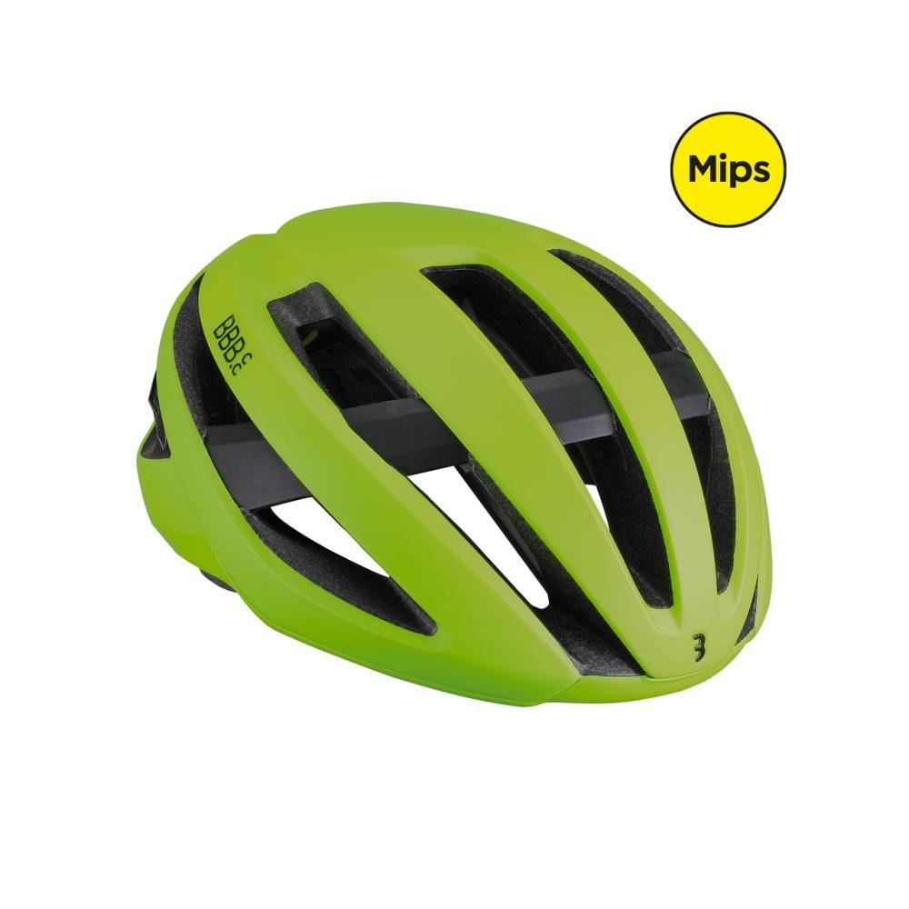 Fahrradhelm BBB Helm Maestro MIPS S matt neongelb