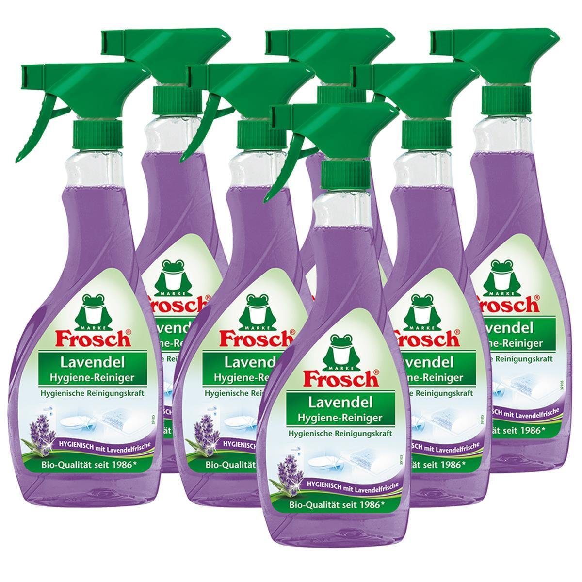 FROSCH 7x Frosch Lavendel Hygiene-Reiniger 500 ml Sprühflasche Spezialwaschmittel