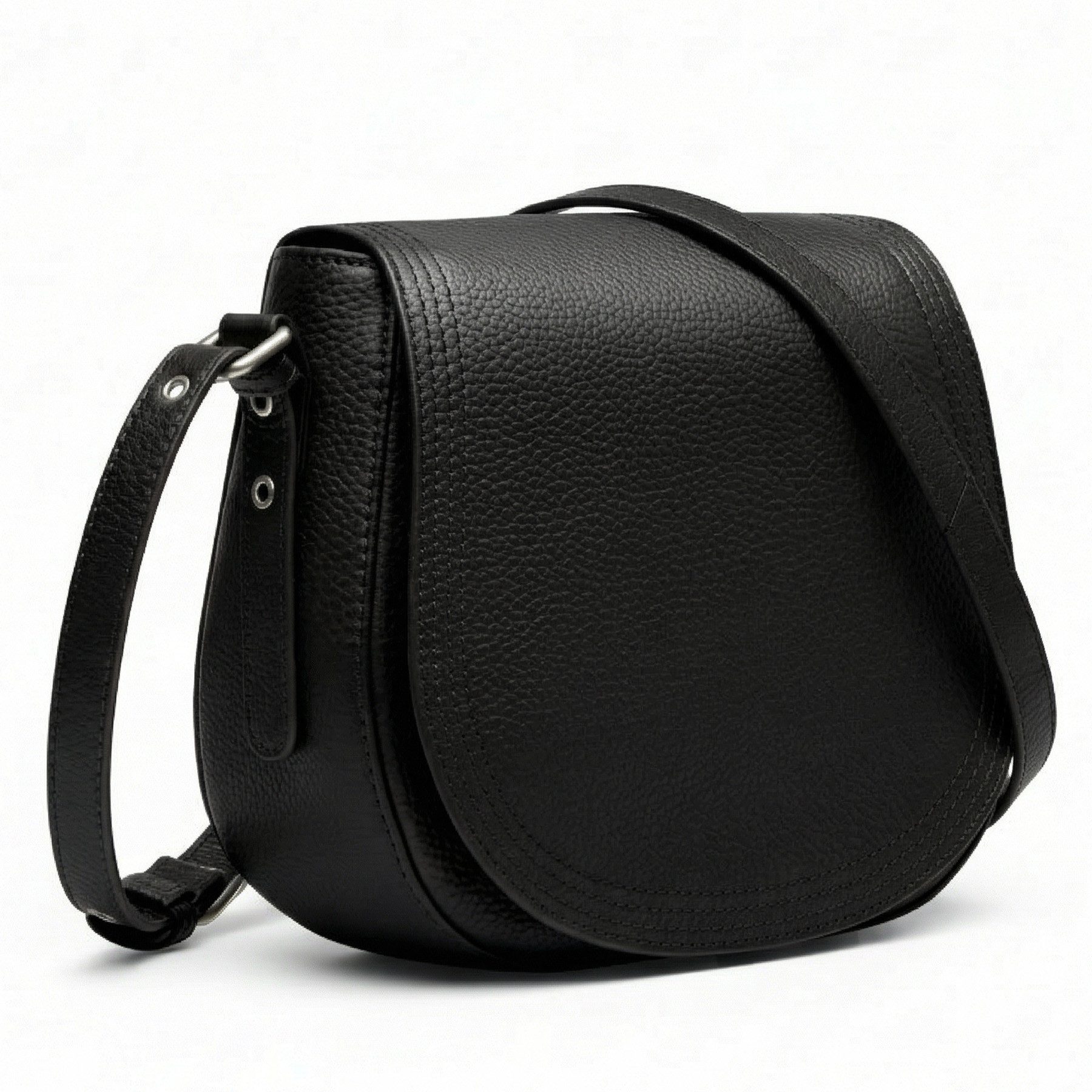FEYNSINN Rucksack echt Leder Crossbody Damen Schultertasche & Umhängetasche verstellbar, 2in1 Crossbody, Schultertasche mit Reißverschluss Leder Damen schwarz