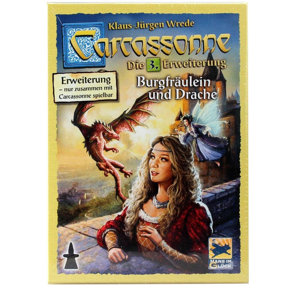 Hans im Glück Spiel, Carcassonne - Burgfräulein und Drache 3. Erw.