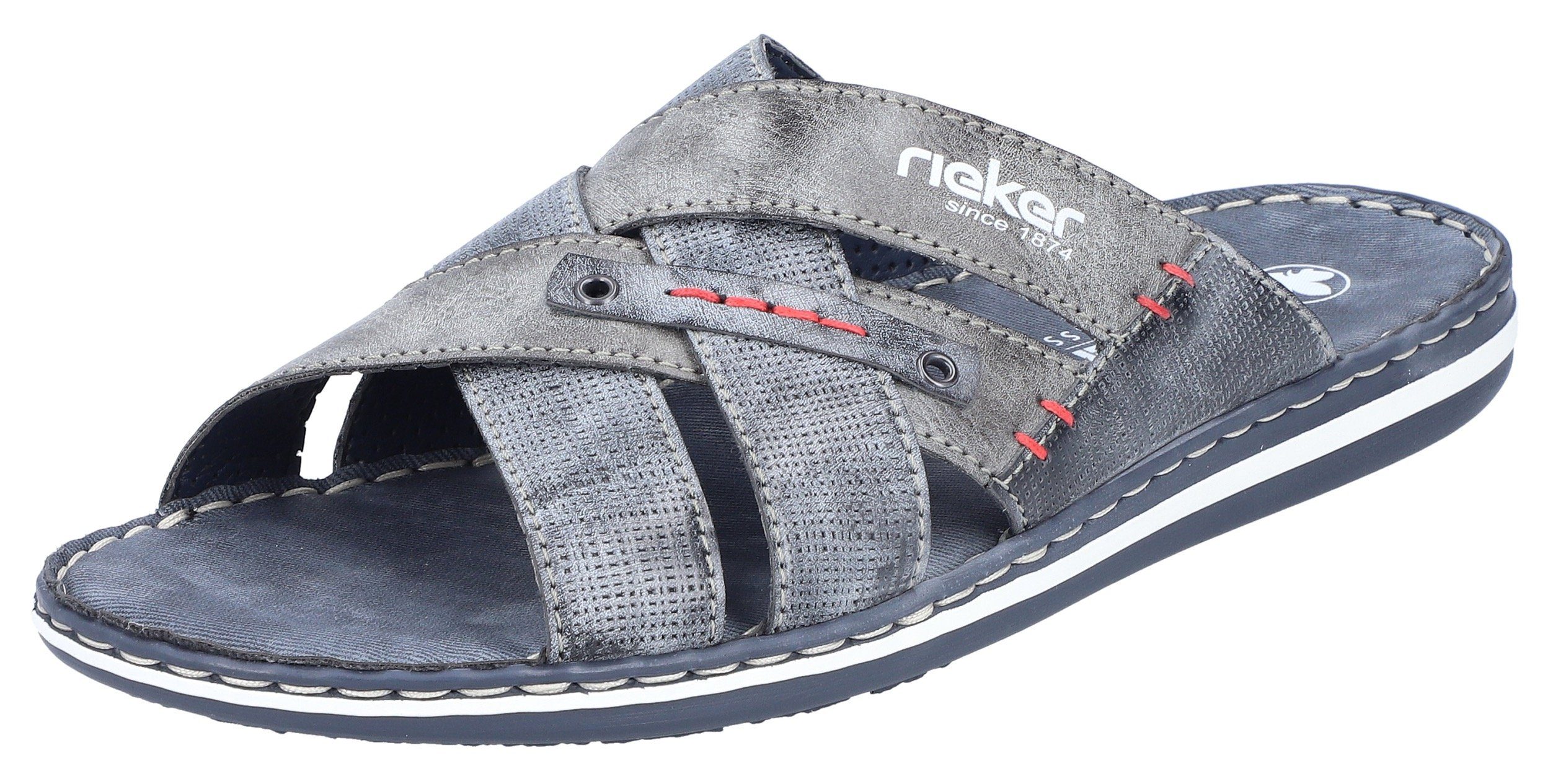 Rieker Pantolette, Sommerschuh, Schlappen, Poolslides mit günstig online kaufen