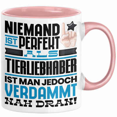 Trendation Tasse Tierliebhaber Geschenk Tasse Lustige Geschenkidee für Tierliebhaber Ge