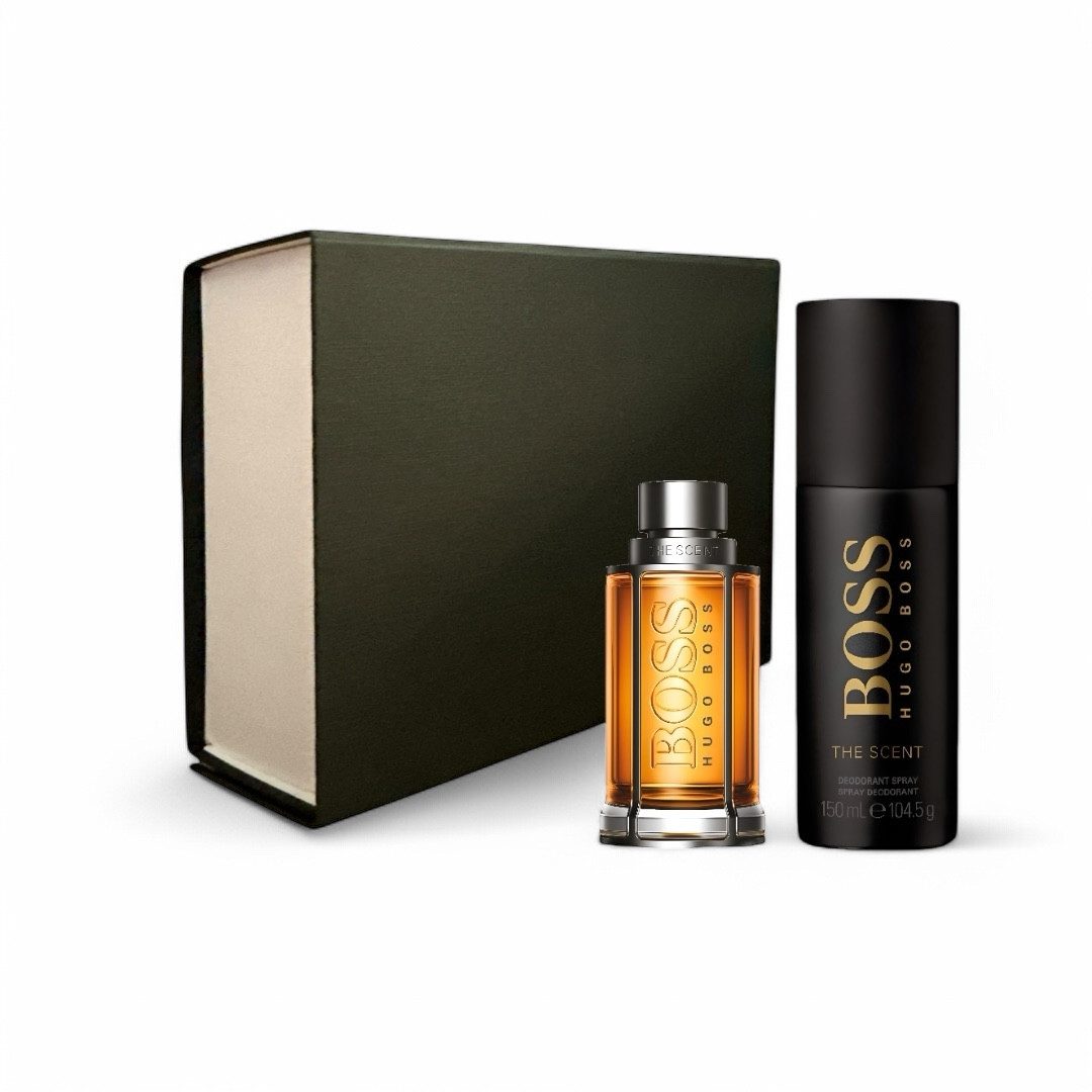 Eau de Parfum HUGO BOSS The Scent Spray 50 ml, Deodorant 150 ml, Geschenkbox