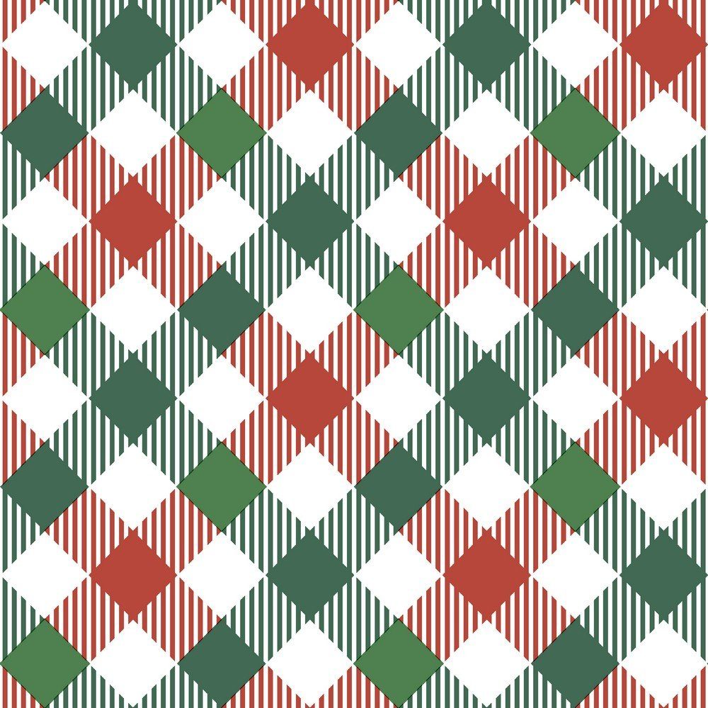 HOME FASHION Papierserviette 20 Servietten Tartan Mix 33x33cm, (20 St)