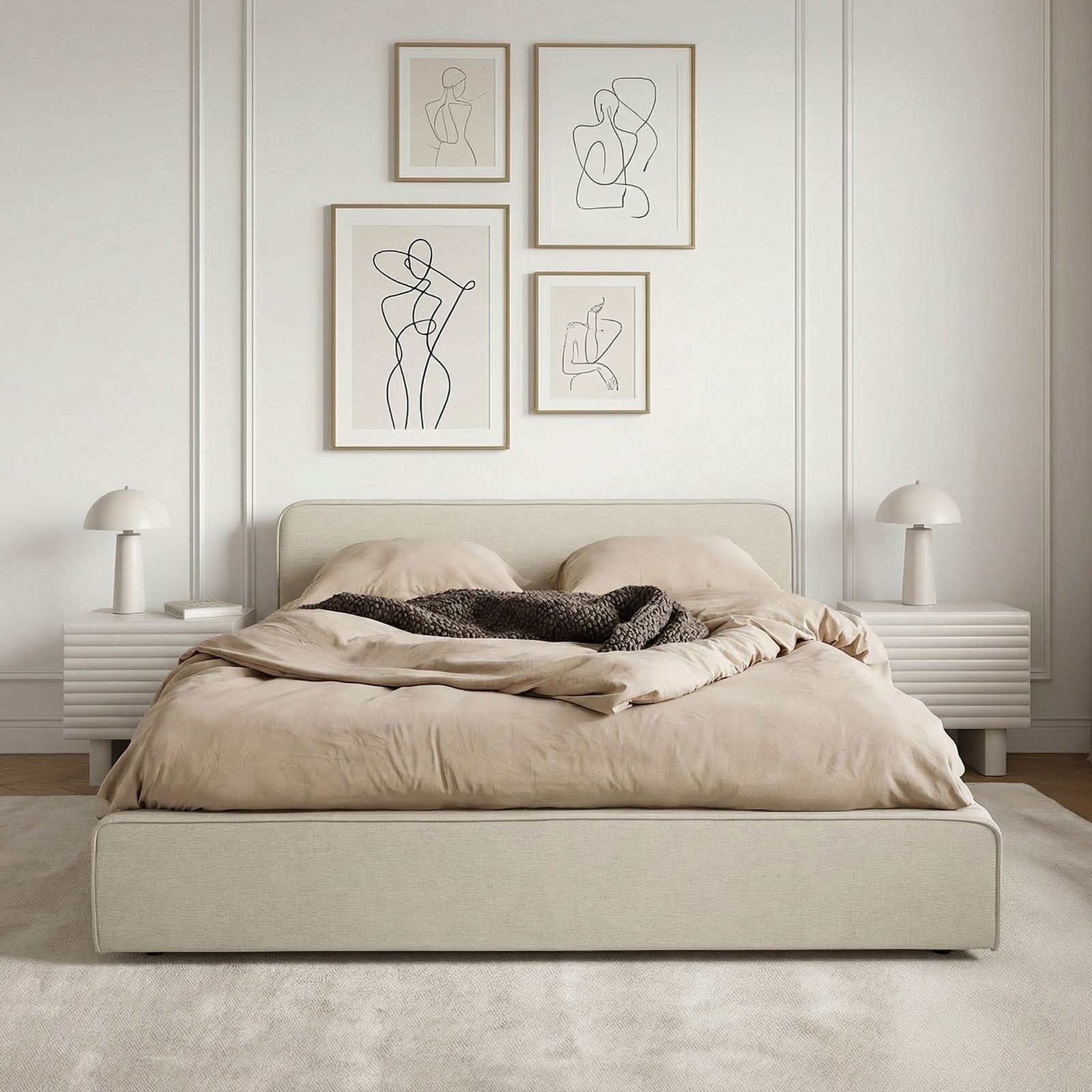 IDIMEX Polsterbett MARINI, Bett 140x200 cm mit Lattenrost Doppelbett mit Ko günstig online kaufen