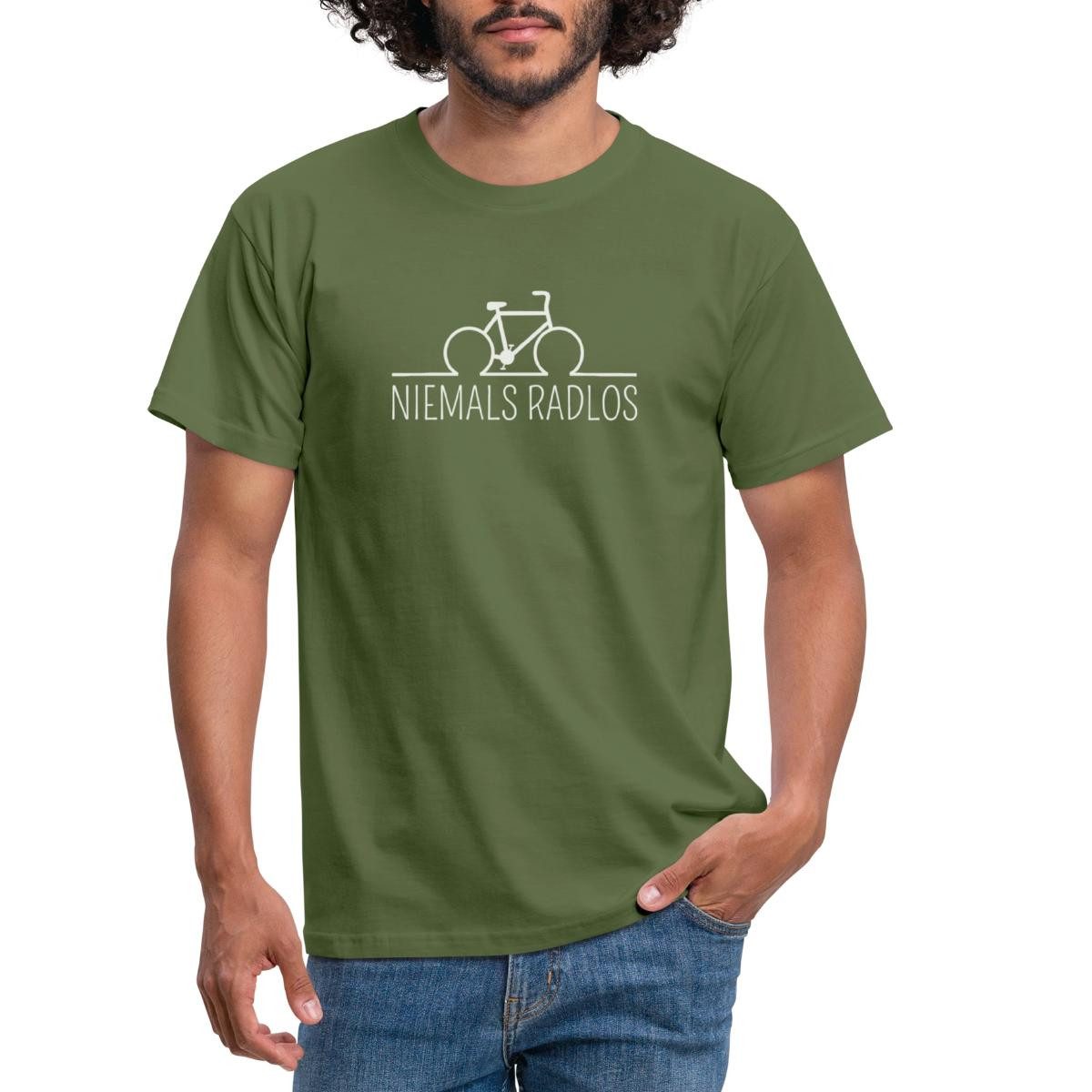Spreadshirt T-Shirt Niemals Radlos Geschenk Fahrrad günstig online kaufen