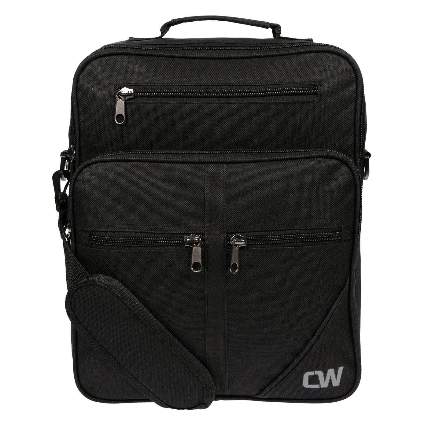 Christian Wippermann Umhängetasche Herren Tasche Umhängetasche Arbeitstasche Flugbegleiter, Trolleyhalterung