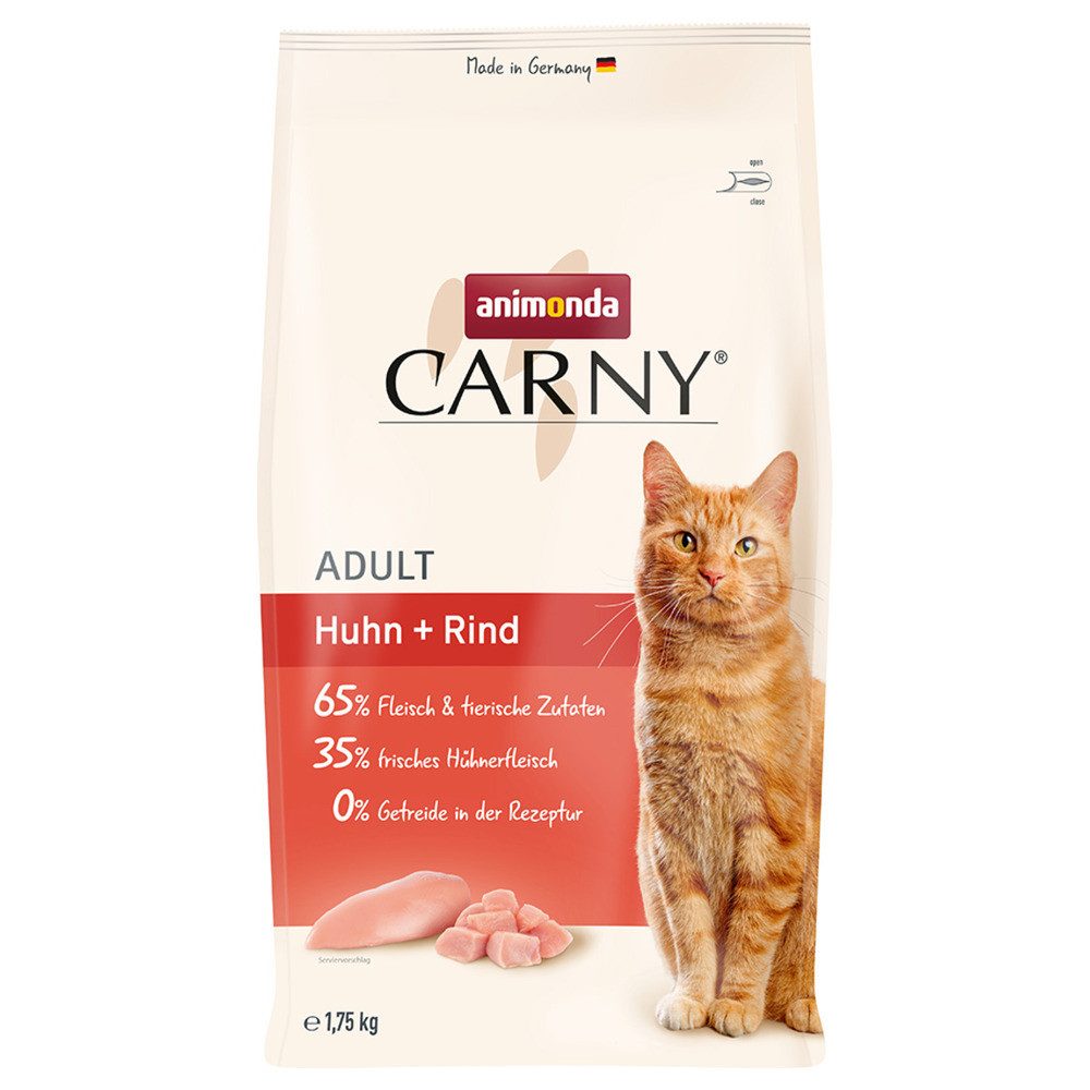 Animonda Carny Adult Huhn + Rind 1,75 kg, Trockenfutter für: Katze von Animonda