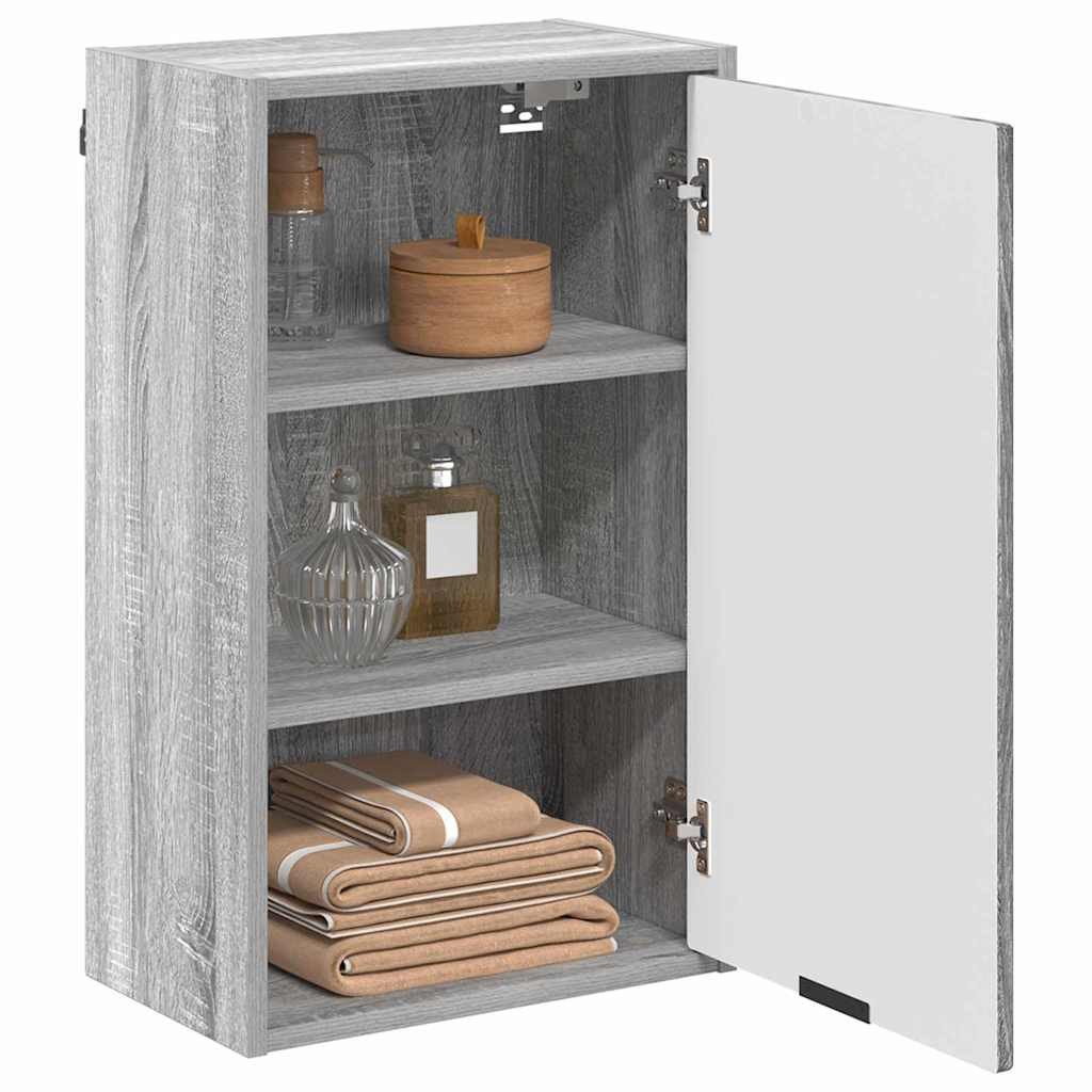 vidaXL Badezimmerspiegelschrank Badezimmer Schrank Grau Sonoma günstig online kaufen