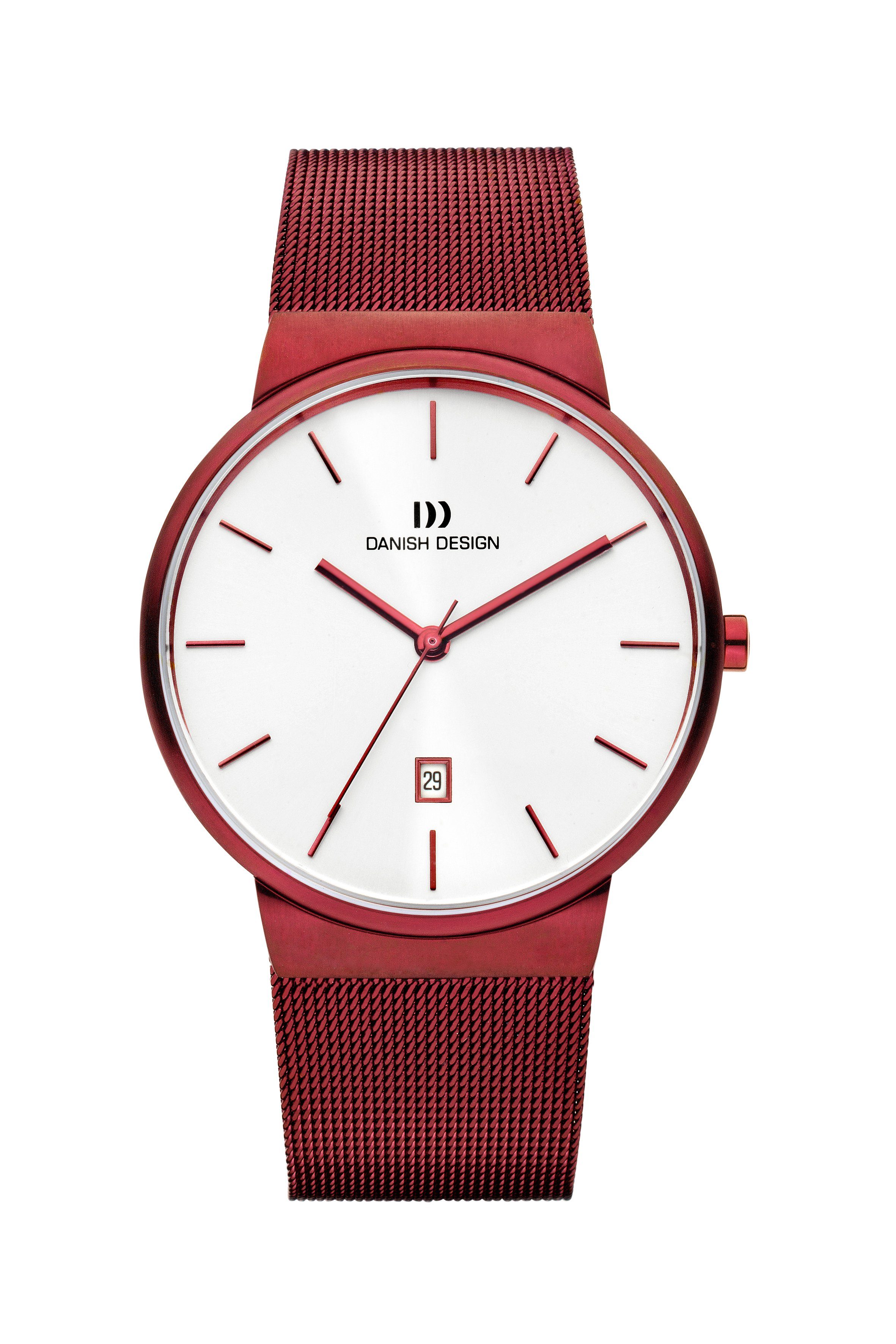 Danish Design Quarzuhr Designuhr Herren TAGE mit Datum Edelstahl ⌀40mm Herrenuhr