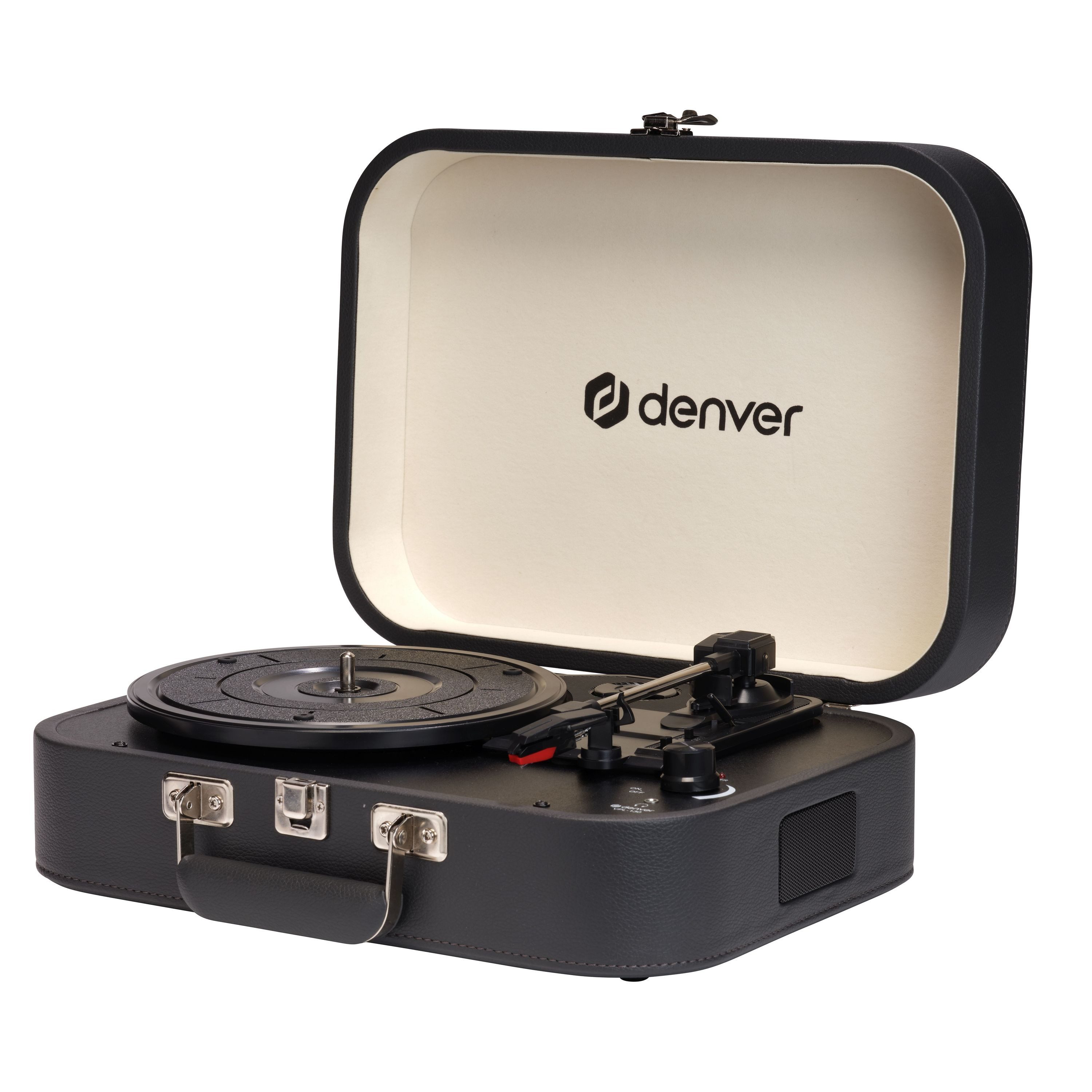 Denver VPL-130DGR Plattenspieler (mit USB-Aufnahme und Auto-Stop-Funktion)