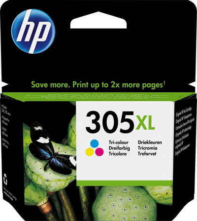 HP »305XL, 3YM63AE« Tintenpatrone (Packung, original Druckerpatrone 305 cyan/magenta/yellow XL / Instant Ink)