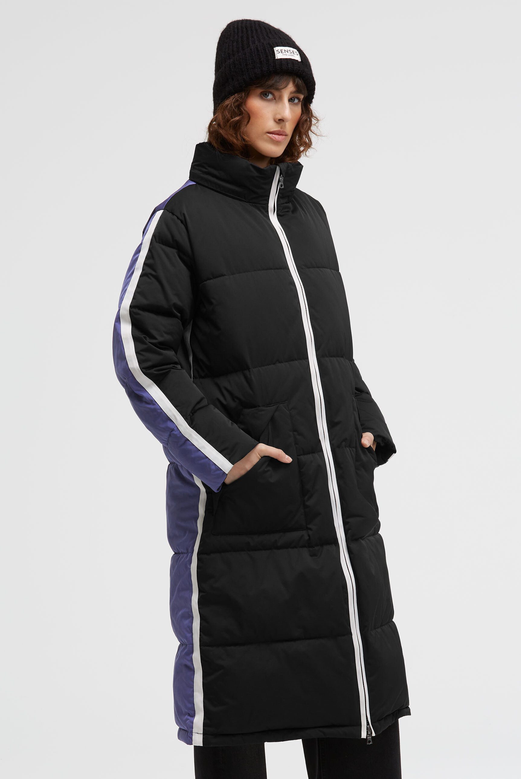 SENSES.THE LABEL Langjacke mit Windbreaker-Bündchen