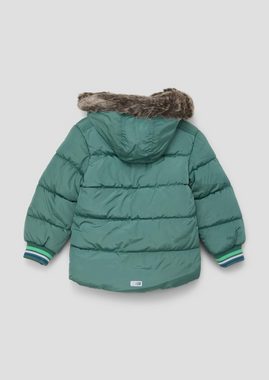 s.Oliver Outdoorjacke Steppjacke mit abnehmbarem Kunstfell