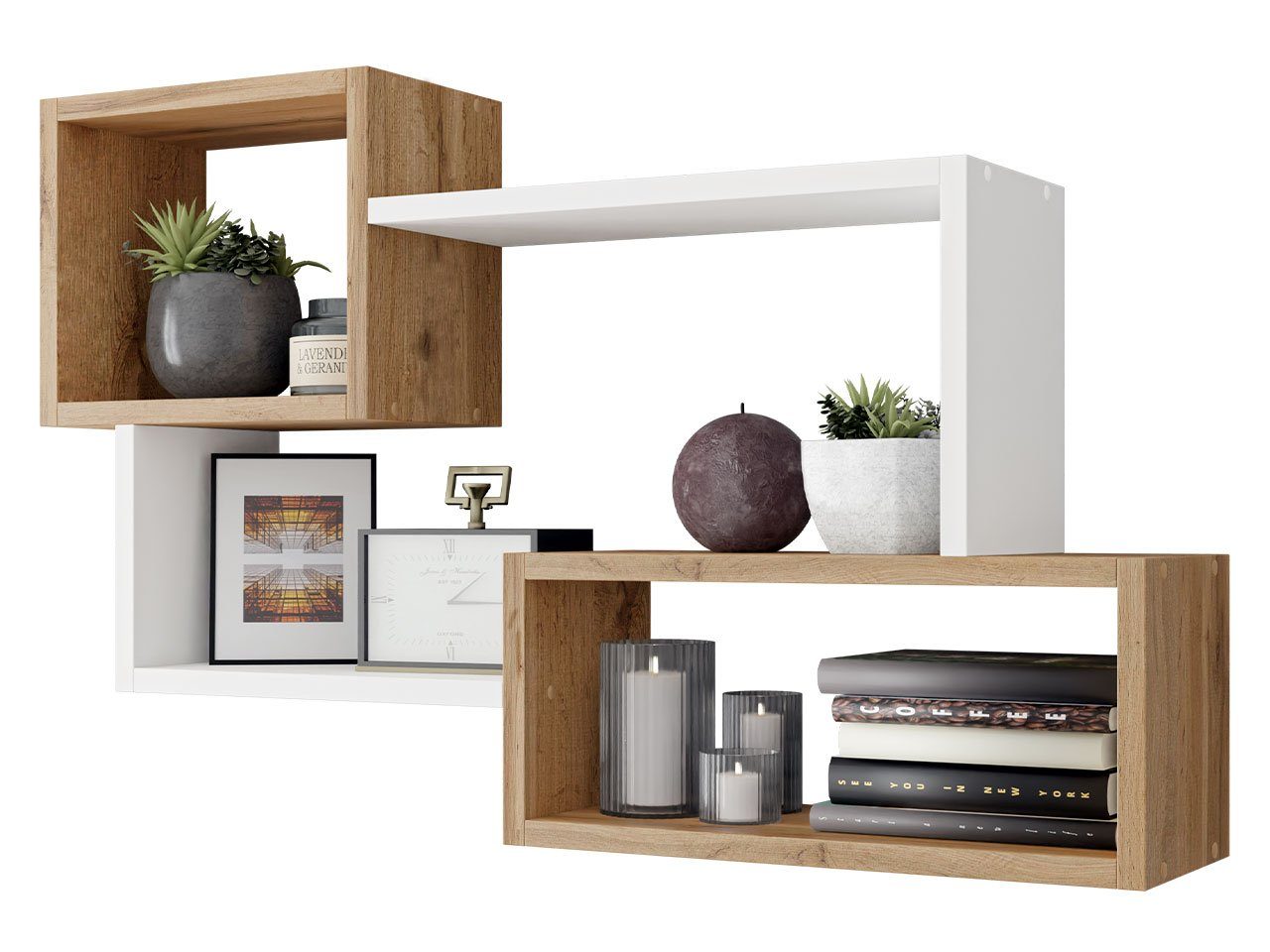 MIRJAN24 Wandregal Trio 005, 87x18x54 cm günstig online kaufen