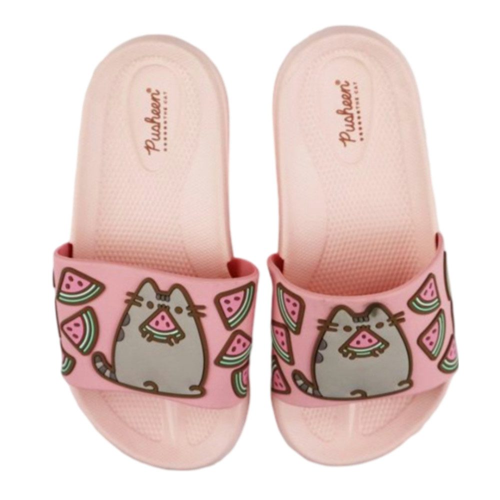 Pusheen Pusheen The Cat 3D Optik Kinder Mädchen Sandalen Sandale Gr. 26 bis 34