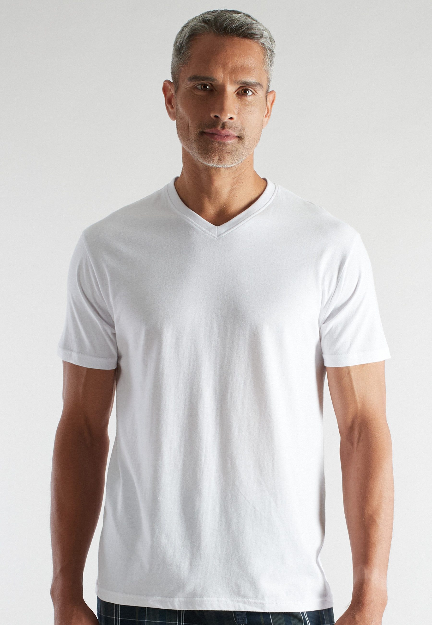 CECEBA Unterziehshirt CECEBA Herren Shirt weiß uni 2er Pack (2-St)