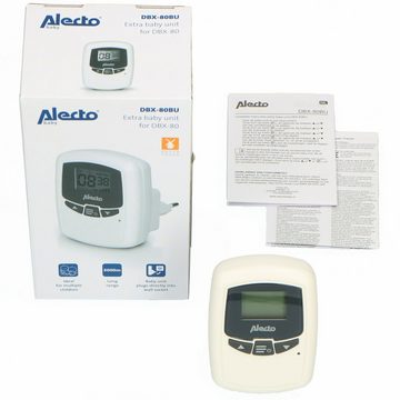 Alecto Babyphone DBX-80BU, Erweiterbare Babyeinheit mit 3km Reichweite für Alecto DBX-80/DBX80BK