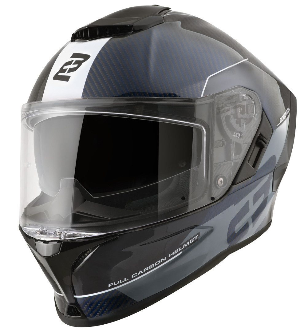 Bogotto Motorradhelm Phantom Combo Carbon Helm, Vorbereitet Für Kommunikationssystem,notfallsystem-polsterung (eq