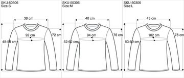 Guru-Shop Longsleeve Psytrance Feinstrick Shirt, Langarmshirt mit.. alternative Bekleidung
