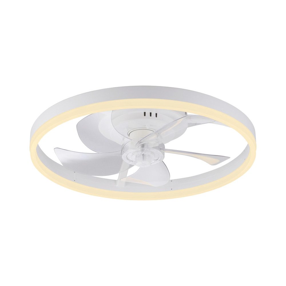 JUST LIGHT LED Deckenleuchte LED Deckenventilator RITA, Bedienbar per Fernbedienung, 1 x LED-Board/ 22Watt, warmweiß - kaltweiß, warmweiß - kaltweiß, dimmbar, inkl. Fernbedienung