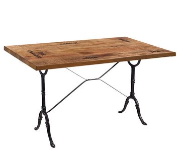 furnling Tischplatte Amsterdam, aus massivem und hochwertigem, lackiertem Mangoholz (120 x 65 x 3 cm)