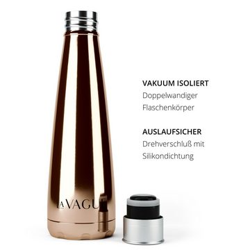 LA VAGUE Isolierflasche »GRAVITY«, Doppelwandige Wasserflasche aus Edelstahl